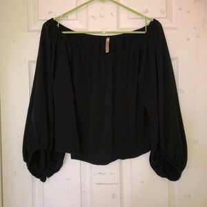 Black Off-The-Shoulder Top